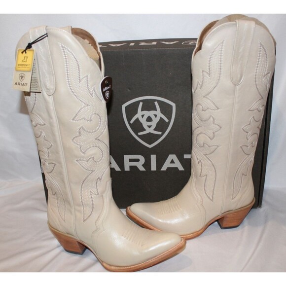 ARIAT Women's Belinda StrechFit Bone Leather Cowboy Boots NIB SZ 8.5 $280 - Picture 1 of 7